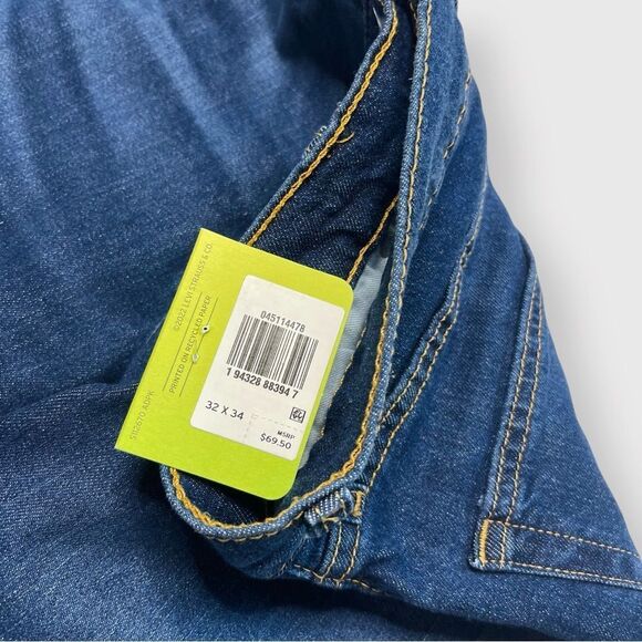 NWT Levi's 511 Slim Fit Flex Jeans, Myers Dust Destructed Wash, 32 x 34 45114478 - Picture 10 of 10